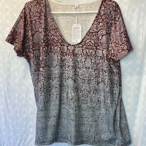 Floral V-Neck Women's Top